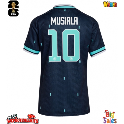 Germany Jamal Musiala #10 Replica Away Stadium Shirt for Women World Cup 2026 Short Sleeve
